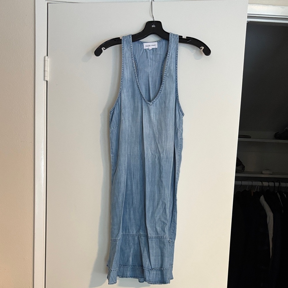 Bella Dahl Light Blue Denim Tank Midi Dress